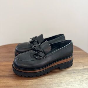 Black Chunky Loafers